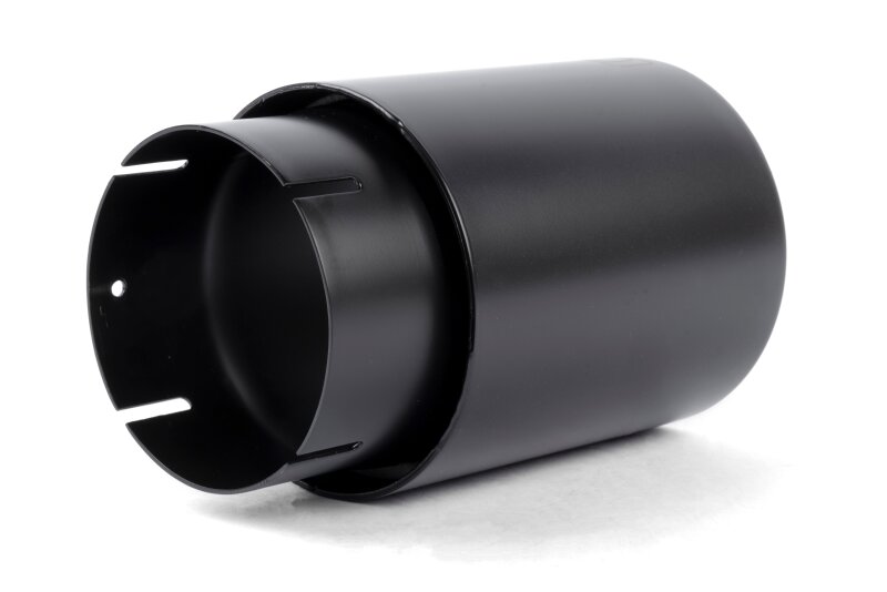 Dinan Double-Walled 4in Clamp-On Exhaust Tip - Black - 4in Outlet / 3.25in Inlet thumbnail 4