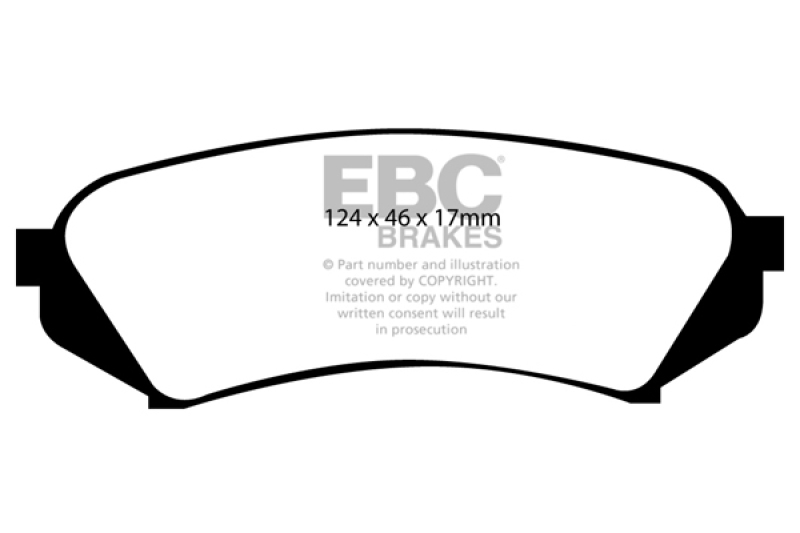 EBC S6 Brake Pad and Rotor Kit (1x ebcGD7160, 1x ebcDP51282NDX) thumbnail 9
