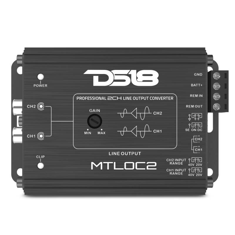 DS18 2-Chnl Speaker Emulator Remote Out Level Matching Controls LED Clip Indicator Hi/Low Converters thumbnail 3