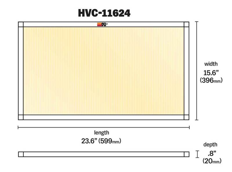 K&N HVAC Filter - 16 x 24 x 1 thumbnail 6