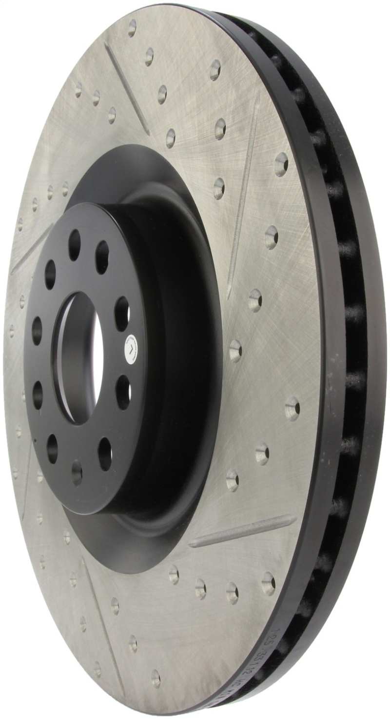 StopTech 09 VW Passat CC / 06-09 Passat Slotted & Drilled Left Front Rotor thumbnail 5