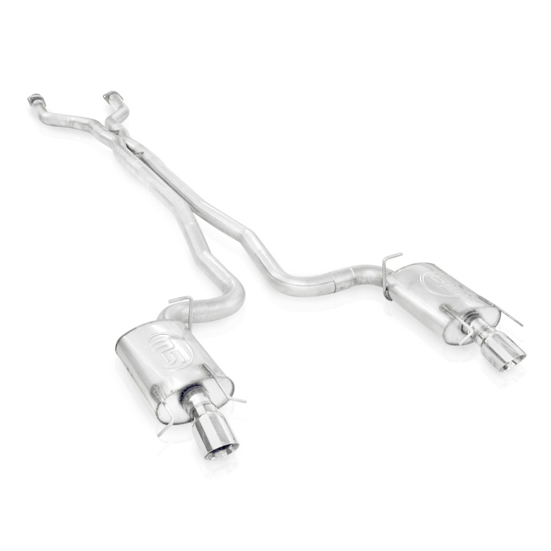 Stainless Works 2009-15 Cadillac CTS-V Sedan 3in Catback System X-Pipe Chambered Mufflers 4in Tips thumbnail 4