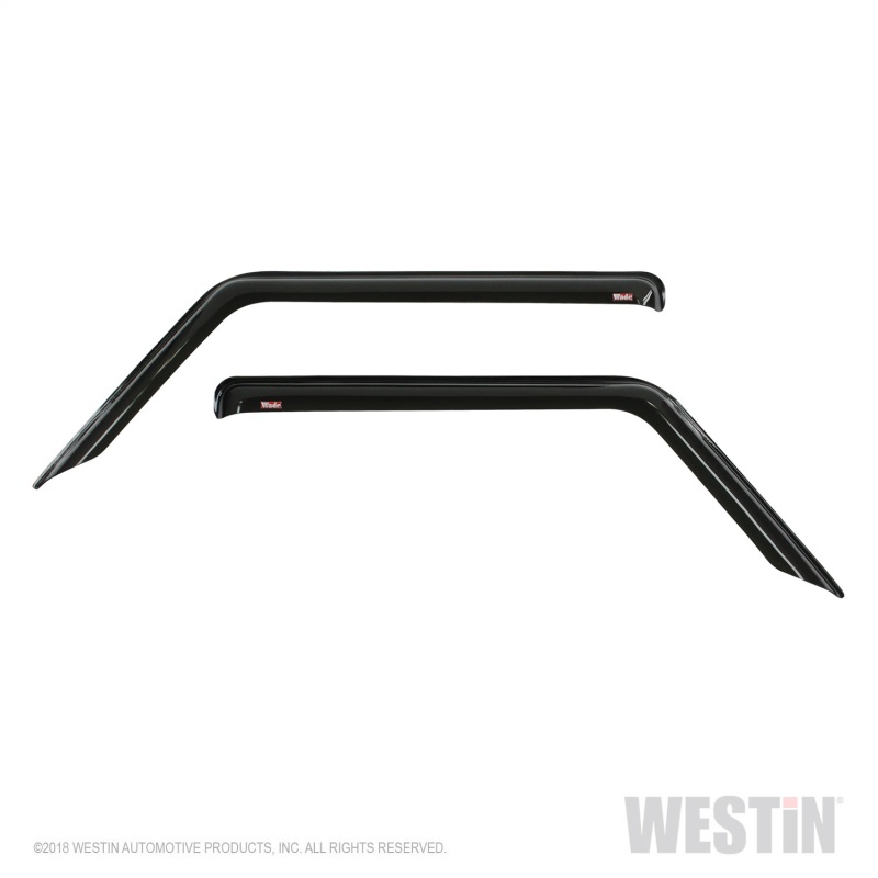 Westin 2018-2019 Jeep Wrangler JL Wade Slim Wind Deflector 2pc - Smoke thumbnail 5