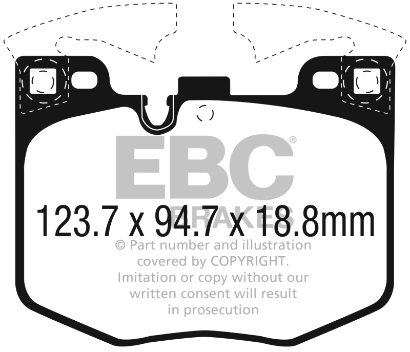 EBC S1 Brake Pad and Rotor Kit (1x ebcUD1867, 1x ebcRK2065R) thumbnail 6