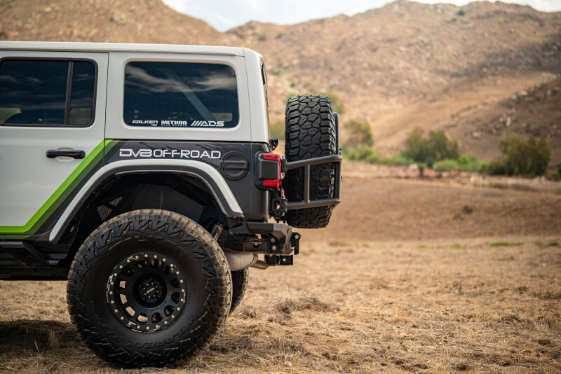 DV8 Offroad 18-25 Jeep Wrangler JL Body Mounted Tire Carrier thumbnail 9