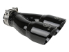 aFe Takeda 2.5in 304 Stainless Steel Clamp-on Exhaust Tip 2.5in Inlet 3in Dual Outlet - Black thumbnail 8