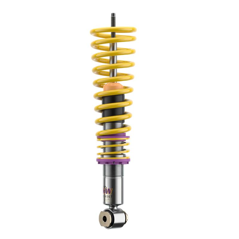 KW Variant 1 Coilover Kits 10220006 Kits, 1, 0.4 - 1.5 in. Lowered Front, 0.8 - 2.0 in. Lowered Rear, Natural/Purple Shocks, Yellow Springs, BMW, Kit thumbnail 5