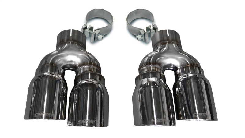 Corsa 16-19 Cadillac ATS 3.6T 4in Inlet / 4in Outlet Twin Polished Tip Kit (For Corsa Exhaust Only) thumbnail 3