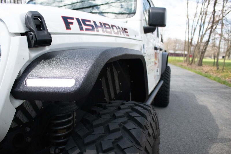Fishbone Offroad 2018+ Jeep JL & 2020+ JT 7in Turn Signal & Side Marker Lights and Brackets thumbnail 7