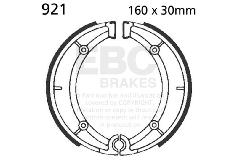 EBC 74-77 Ducati 250/350/450 Desmo Rear Brake Shoe