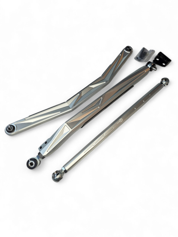 Elektric Offroad 2024+ Can Am Maverick R Volt Billet Radius Rods Anodized Clear