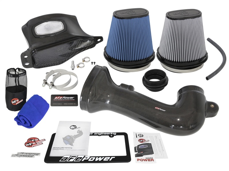 aFe Momentum Carbon Fiber Cold Air Intake System PDS/P5R 15-16 Chevrolet Corvette Z06 V8-6.2L thumbnail 8