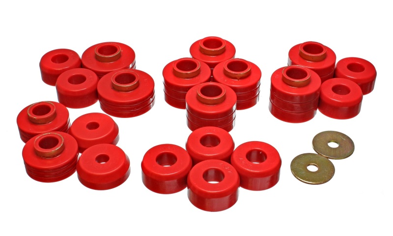 Energy Suspension 83-88 Ford Explorer/Bronco II 2WD / 84-90 Explorer/Bronco II 4WD Red Body Mount Se thumbnail 6