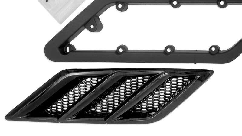 Roush 2015-2023 Roush Mustang Fender Vent Heat Extractors - Gloss Black thumbnail 8