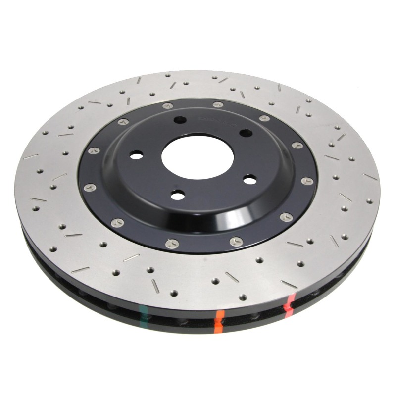 DBA HD Series 5000XS Brake Rotors for 2003-2005 VIPER - DBA52448BLKXS 5000 Cross Drilled/Slotted Rotor, Black Hat thumbnail 2