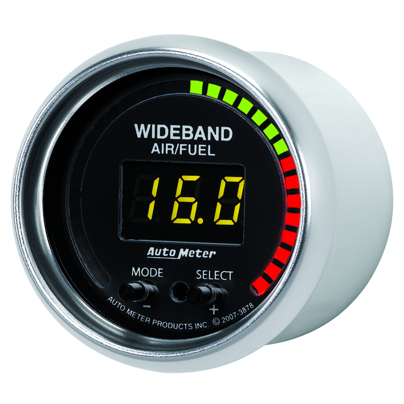 Autometer GS 52mm AFR or LAMBDA Digital Wideband Air/Fuel Ratio PRO Wideband A/F Kit thumbnail 7