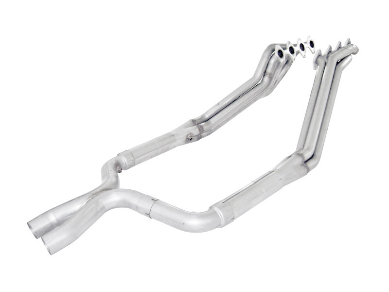 Stainless Works 2005-10 Mustang GT 1-3/4in Headers 3in High-Flow Cats X-Pipe Factory Connection thumbnail 4