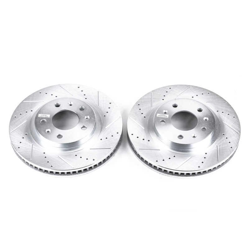 Power Stop 03-07 Cadillac CTS Front Evolution Drilled & Slotted Rotors - Pair thumbnail 2