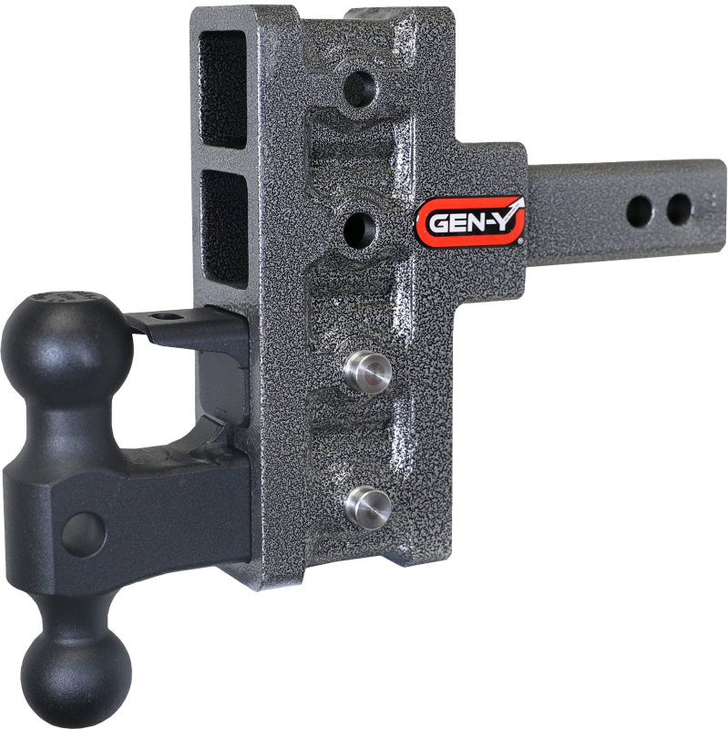 Gen-Y Mega Duty 2in Shank 5in Offset Drop 2K TW 16K Hitch w/GH-051 Dual-Ball/GH-032 Pintle Lock
Drop Hitch