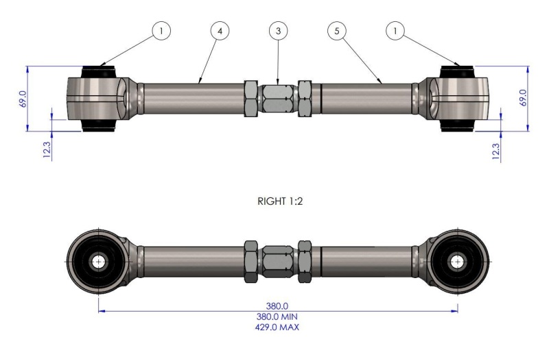 SuperPro 23-24 Toyota Sequoia HD Adjustable Upper Trailing Arm Set thumbnail 4
