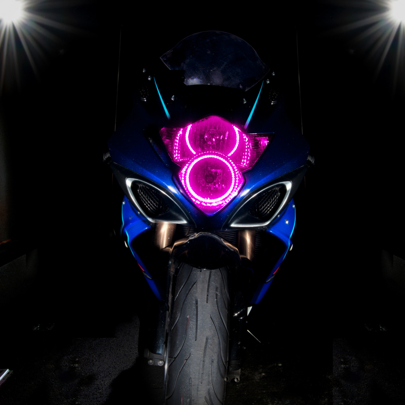Oracle Suzuki GSX-R 1000 06-07 LED Motorcycle Halo Kit - ColorSHIFT thumbnail 8