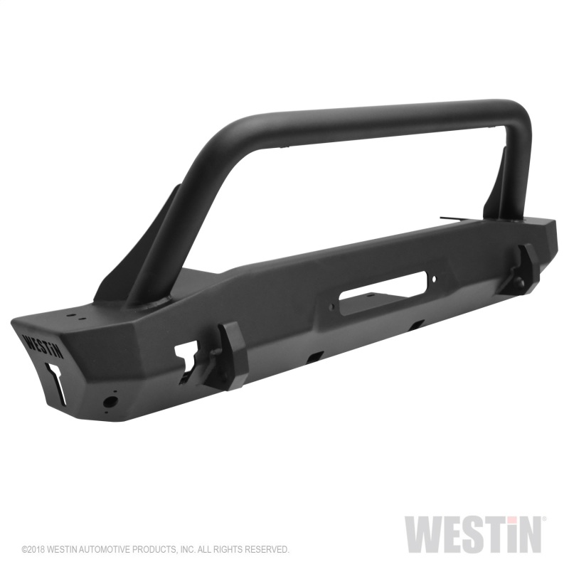 Westin 18-22 Jeep Wrangler JL / 20-22 Gladiator WJ2 Stubby Front Bumper w/Bull Bar - Tex. Blk thumbnail 9