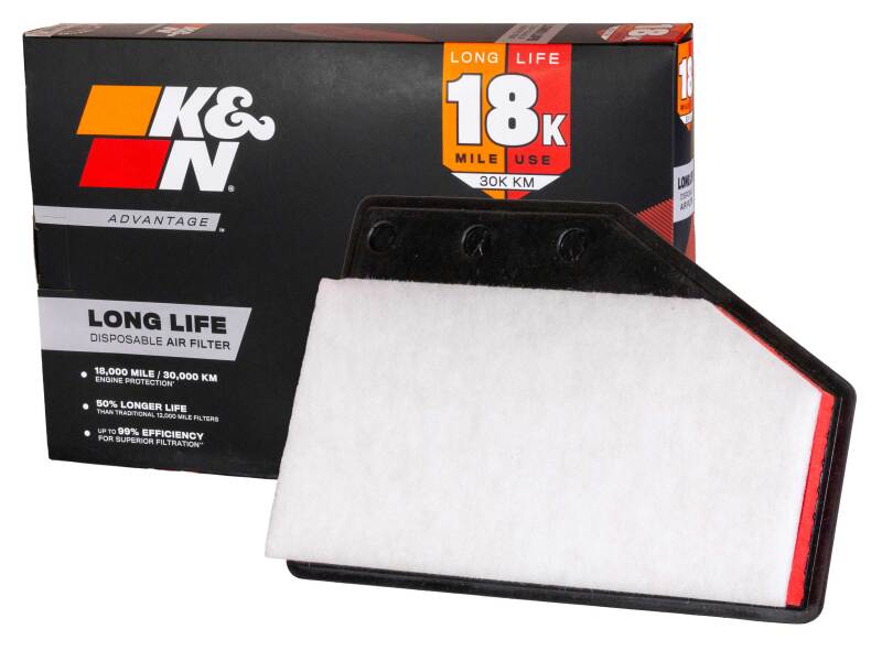 K&N Advantage Air Filter 18K Miles Chevrolet Malibu L4-1.5L F/I 16-25 thumbnail 3
