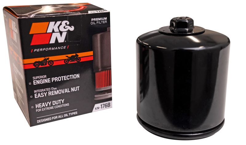 K&N 21-24 Harley Davidson Sportster S Spin-On Oil Filter - Black thumbnail 4