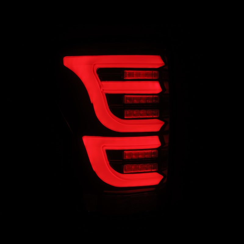 AlphaRex 07-13 Toyota Tundra LUXX-Series LED Tail Lights Black-Red thumbnail 6