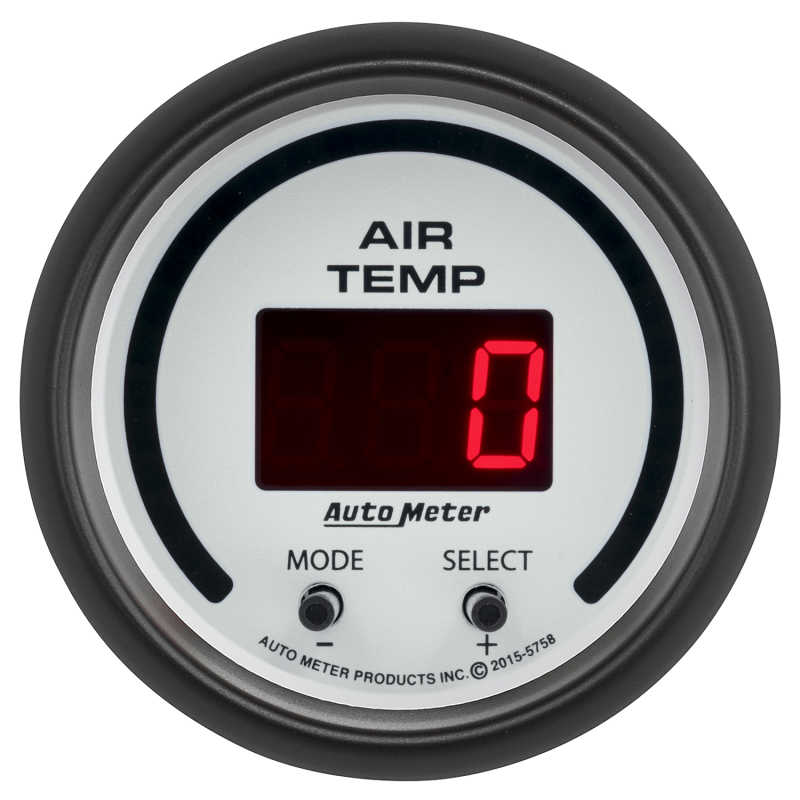 Autometer Phantom 2-1/16in 0-300 Degree F Digital Dual Air Temp Gauge thumbnail 5