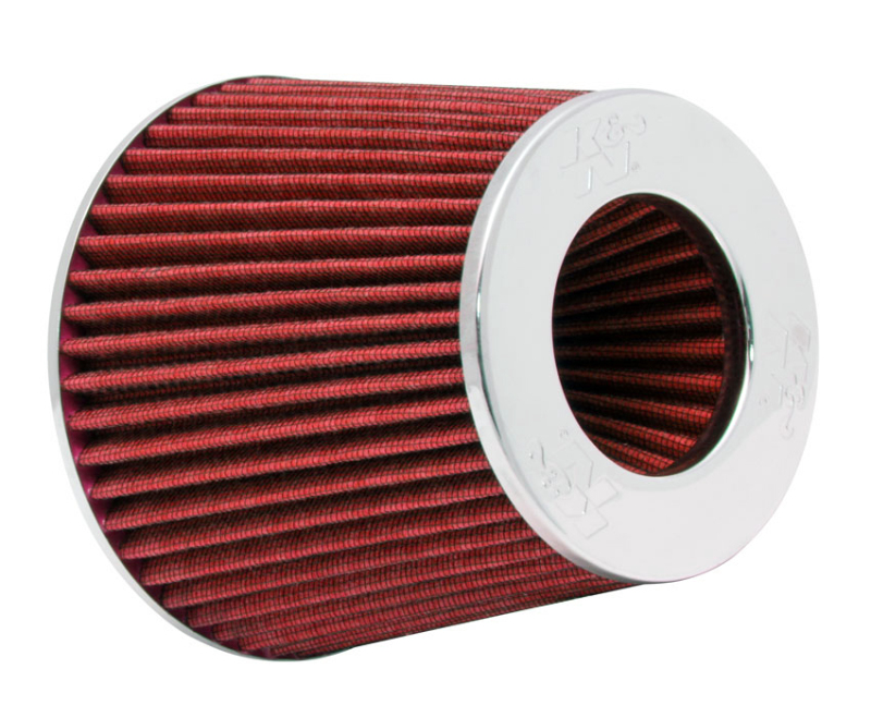 K&N Universal Air Filter Chrome Round Tapered Red - 4in Flange ID x 1.125in Flange Length x 5.5in H
Universal Clamp-On A
Clamp-on Air Filter