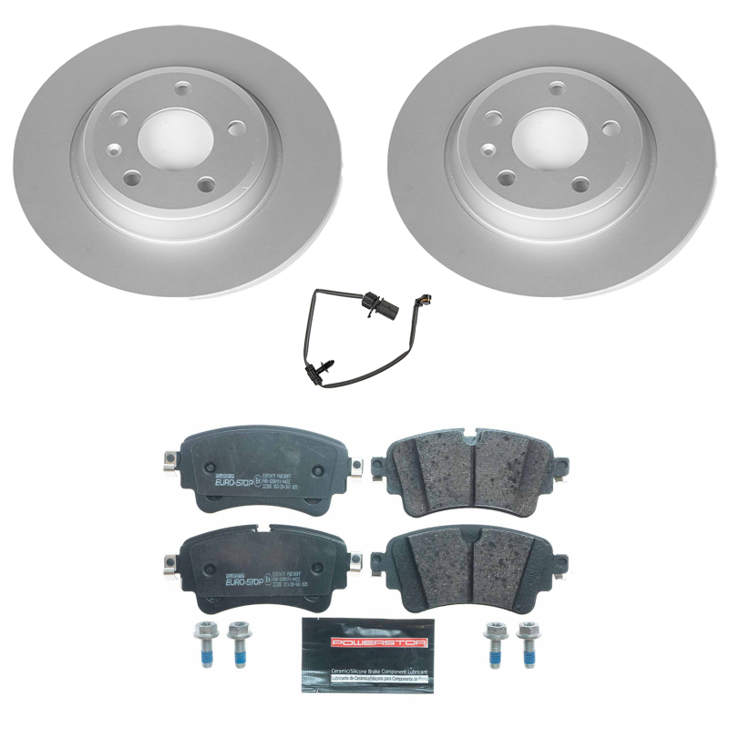 Power Stop 17-19 Audi A4 Front & Rear Euro-Stop Brake Kit (1x psbESK7860, 1x psbESK8091) thumbnail 7