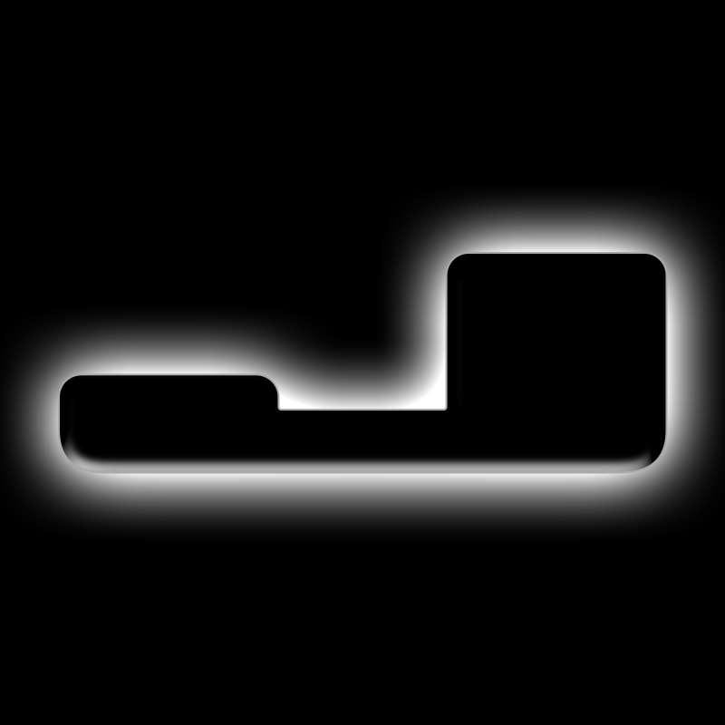 ORACLE Lighting Universal Illuminated LED Letter Badges - Matte Blk Surface Finish - J thumbnail 2