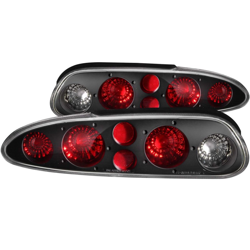 ANZO 1993-2002 Chevrolet Camaro Taillights Black thumbnail 6