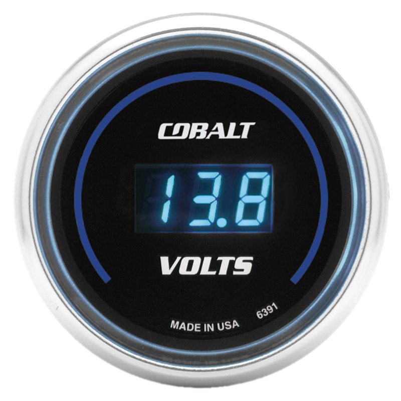 Autometer Cobalt 52mm Digital Voltmeter 8-19 Volts Gauge thumbnail 3
