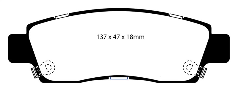 EBC S9 Brake Pad and Rotor Kit (1x ebcDP41672R, 1x ebcUSR7491) thumbnail 3