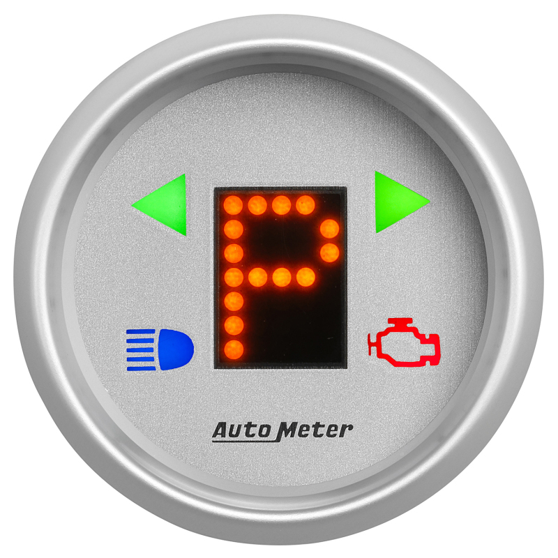 Autometer Ultra-Lite 2-1/16in (P/R/N/D/L/OD/O/5/4/3/2/1) Digital Gear Position Gauge thumbnail 5