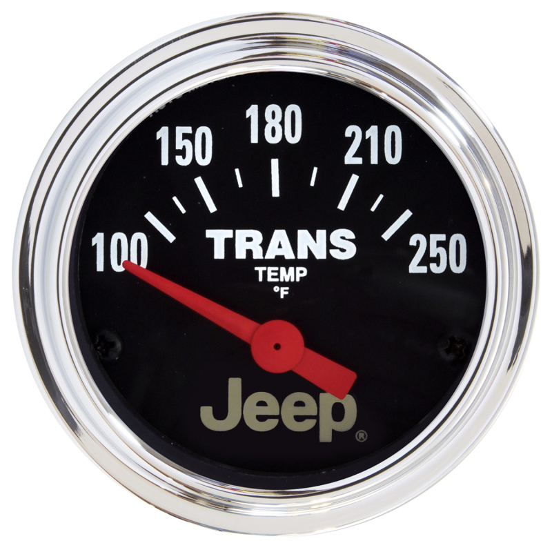 Autometer Jeep 52.4mm Short Sweep Electronic 100-250 Def F Transmission Temperature Gauge