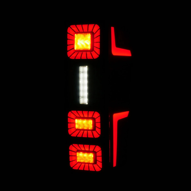 ANZO 23-26 Ford Super Duty LED Tail Light Seq Signal- Black Full- Pair thumbnail 4