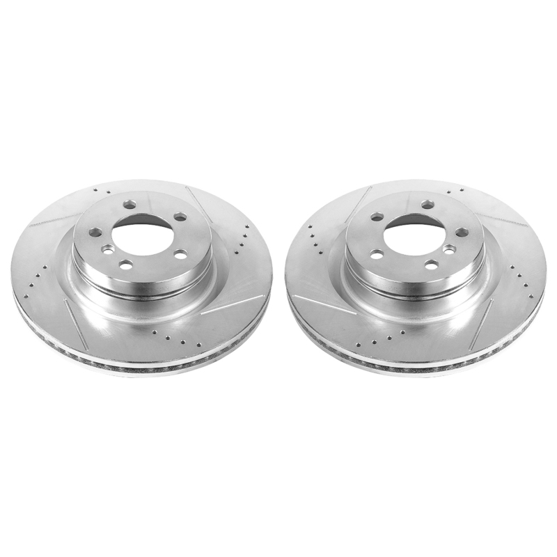 Power Stop 06-09 Land Rover Range Rover Front Evolution Drilled & Slotted Rotors - Pair