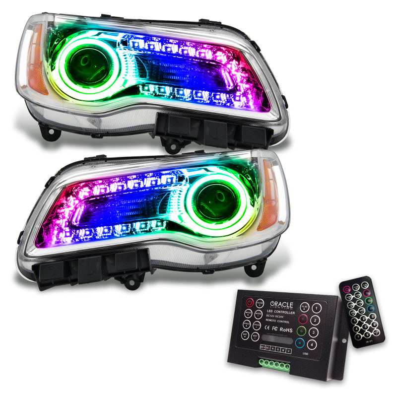 Oracle 11-14 Chrysler 300C SMD HL - Chrome - NON HID - DRL - w/ 2.0 Controller thumbnail 2