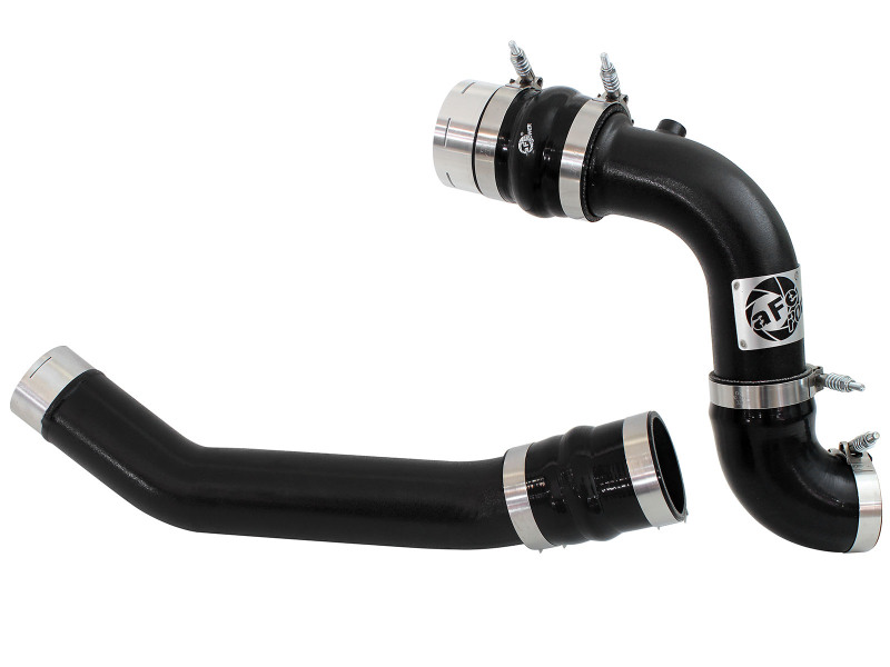 BladeRunner 3 IN Aluminum Hot and Cold Charge Pipe Kit Black