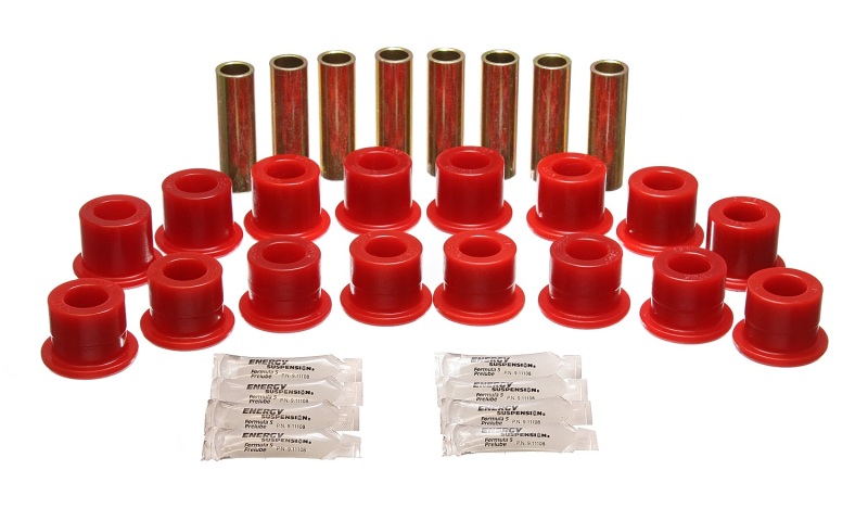 Energy Suspension 94-06 Hummer H1 Red Front & Rear End Control Arm Bushing Set thumbnail 6