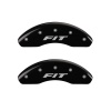 MGP Front set 2 Caliper Covers Engraved Front FIT Black finish silver ch thumbnail 7