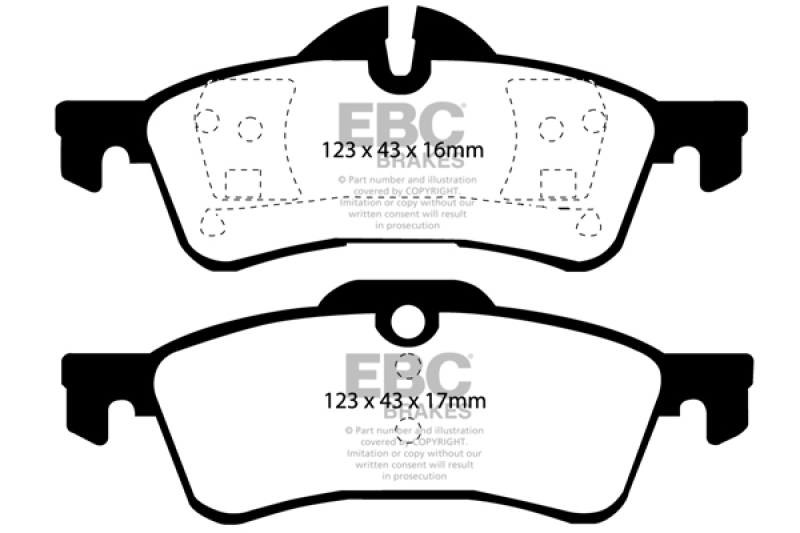 EBC S2 Brake Pad and Rotor Kit (1x ebcUSR1490, 1x ebcDP21701) thumbnail 9