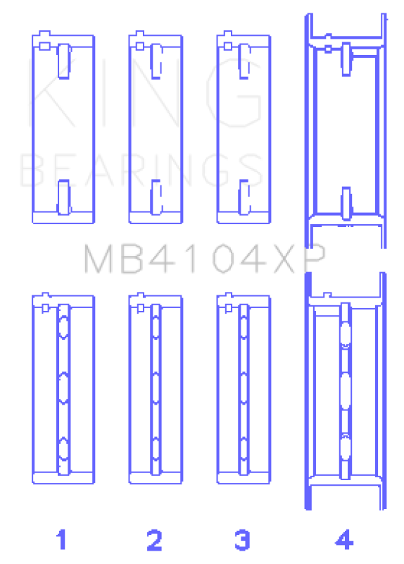 KING Performance Main Bearings