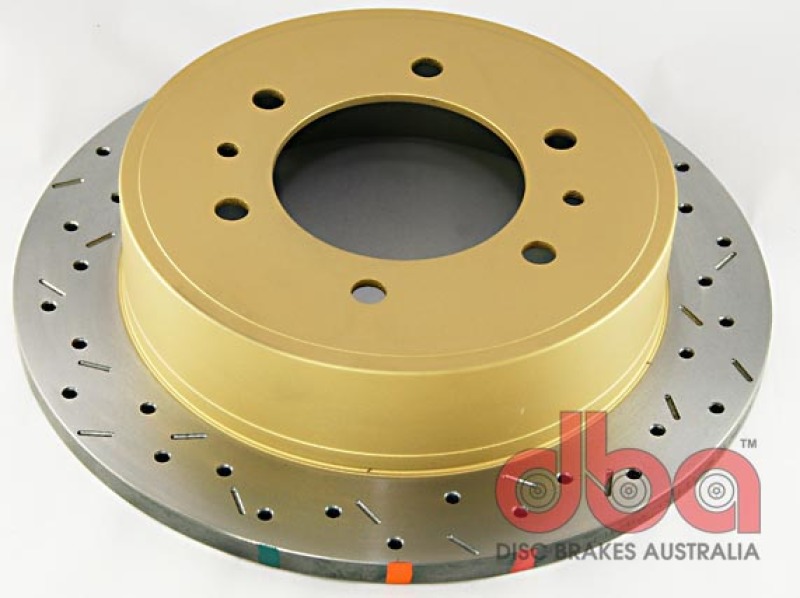 DBA HD Series 4000XS Brake Rotors DBA42055XS Disc Rotor, Cross-Drilled, Slotted, 4000 XS Series, Uni-Directional, Hummer, Rear, Each thumbnail 5