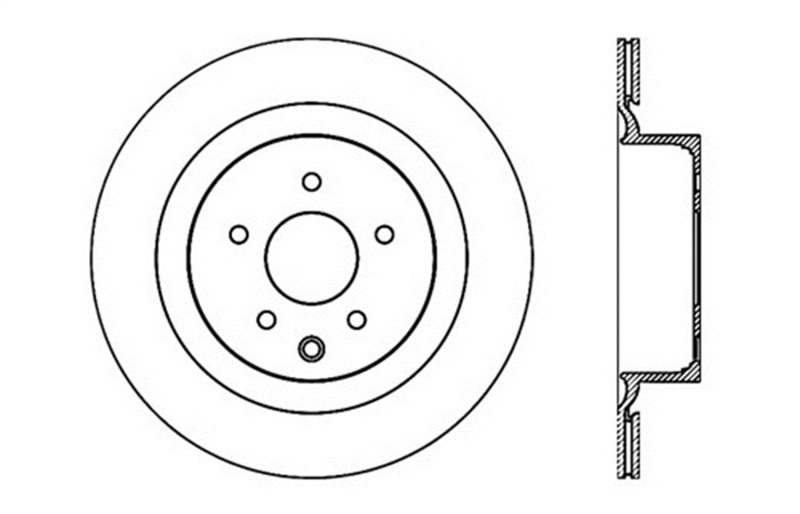 StopTech Infiniti G37 / Nissan 370Z SportStop Slotted & Drilled Rear Right Rotor thumbnail 4