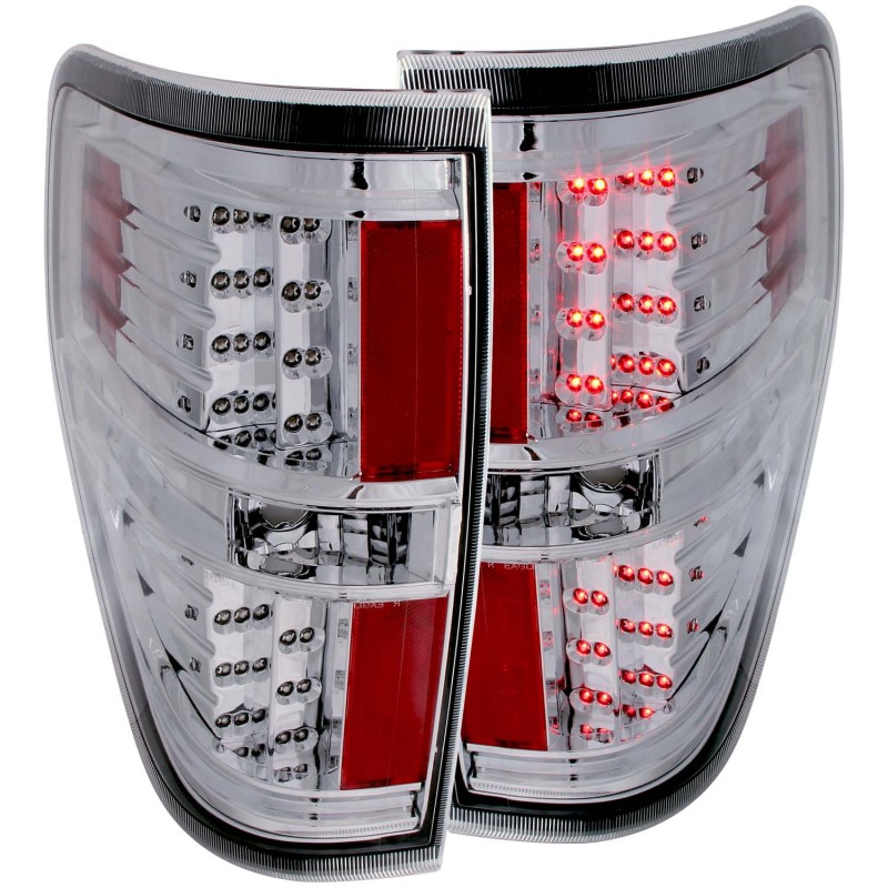 ANZO 2009-2014 Ford F-150 LED Taillights Chrome thumbnail 4