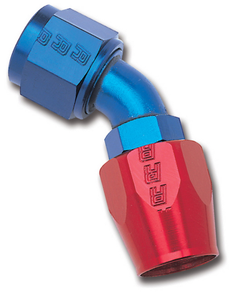 Russell Performance -6 AN Red/Blue 45 Degree Full Flow Hose End thumbnail 8